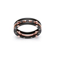 Ring Baraka Man in Rose Gold Diamante Black 0.16 Ct AN213371ROBB210015 - AN213371ROBB210015